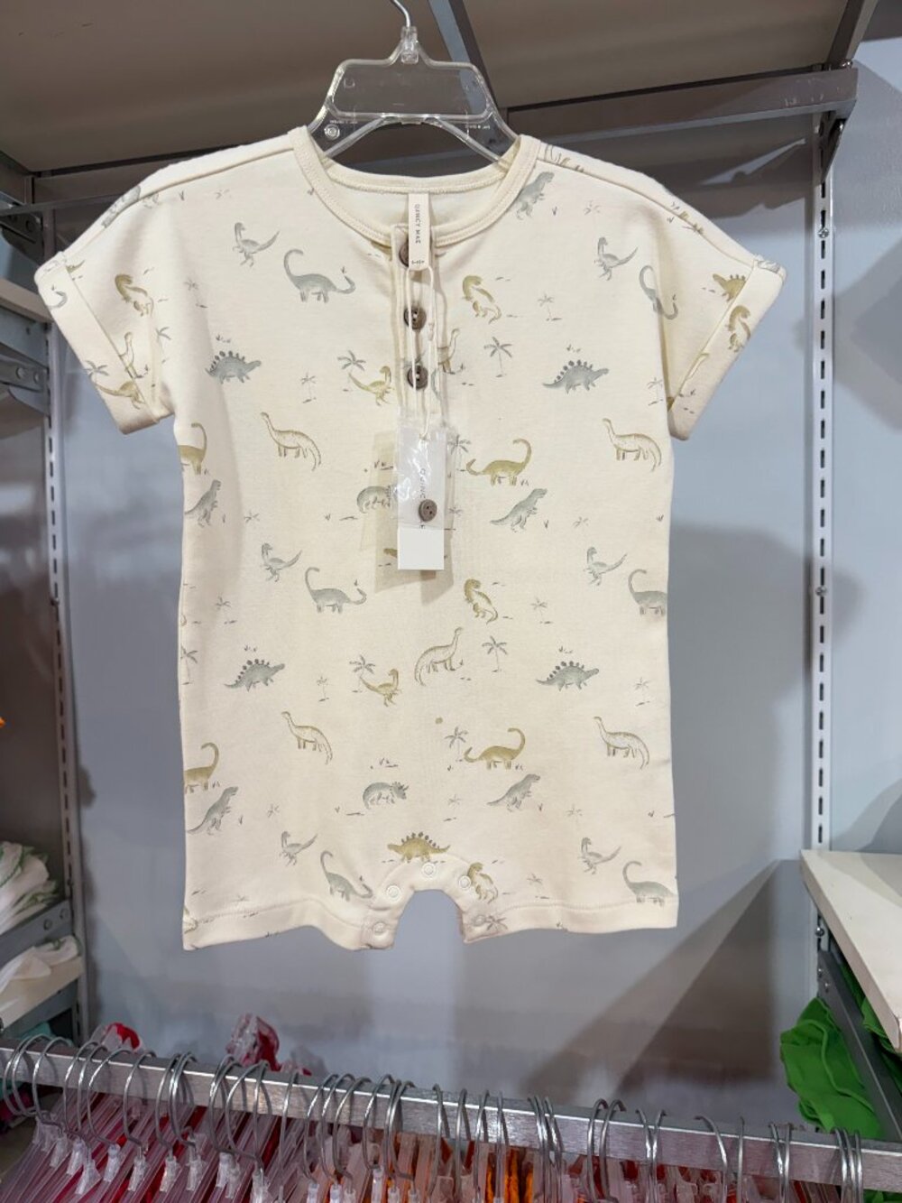 Quincy Mae Dinosaur Romper 6-12M